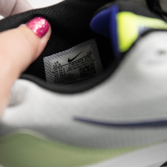 Nike Precision 5 White Barely Volt CW3403-100 Men's Sz 10.5 Basketball Shoes - Picture 6 of 7